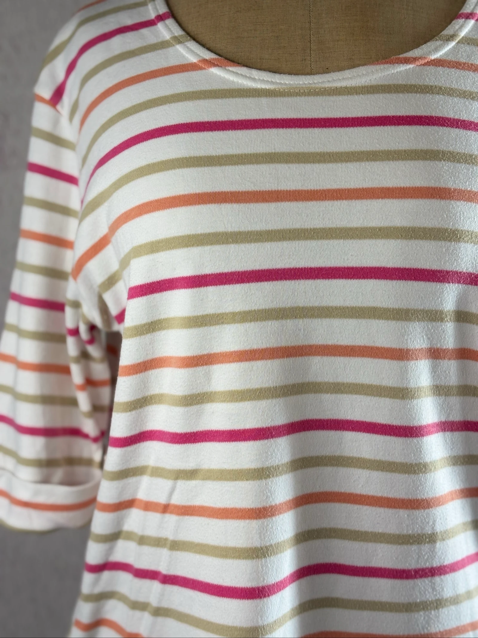 Camiseta a rayas Armor-Lux rosa T.L – photo 2